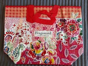 NWT Fragonard Red Multi-Color Floral Coral Large Vinyl Tote Bag – Gift Set